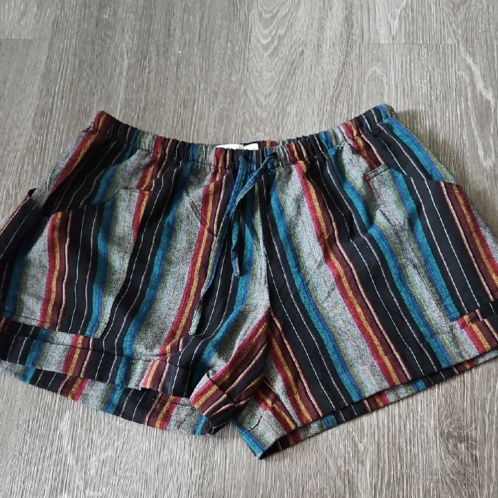 Striped Multicolor Women's Shorts